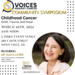 A graphic advertising the March 16th symposium with a photo of Dr. Elena Lister.